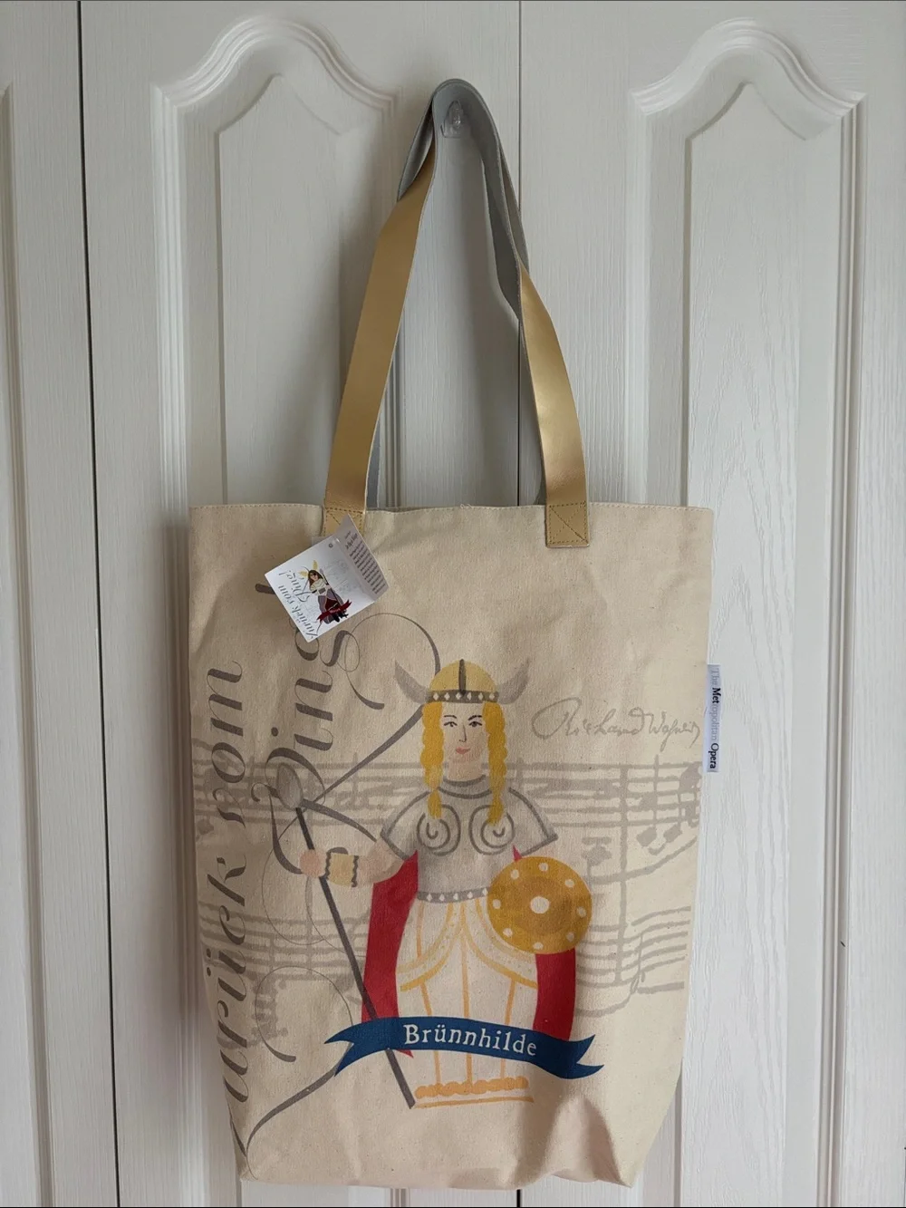 The Metropolitan Der Ring des Nibelungen Opera Canvas Tote Bag. NWT